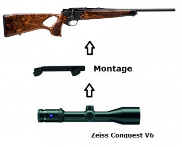 Blaser R8 Success + Zeiss V6 2,5-15x56 M + Montage + ... / Komplettpaket