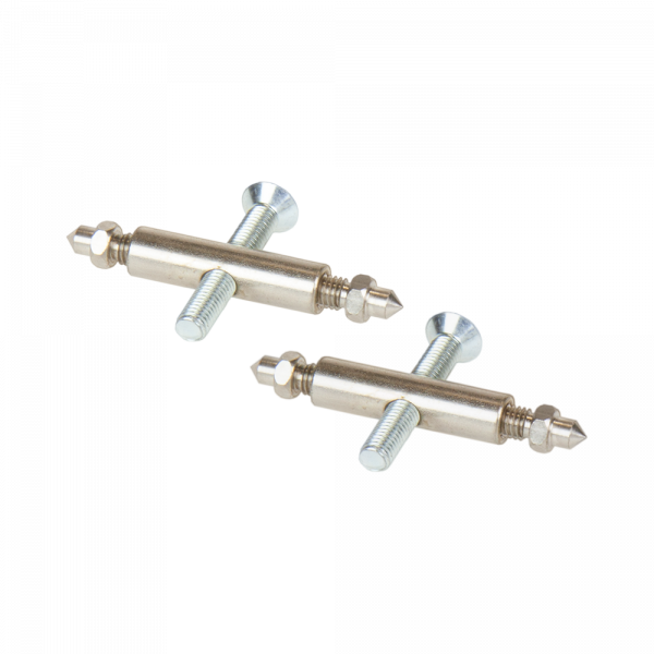 Rehwild Gehörn Klammer u. Schraube - 2 Stück