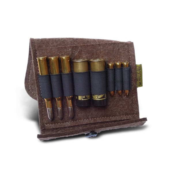 Waldkauz Drilling Filz Patronenetui