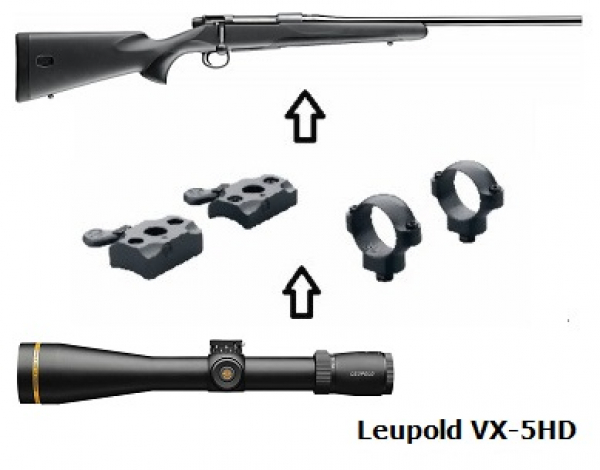 Mauser M18 + Leupold VX-5 HD 3-15x56 + Montage + ... Komplettpaket