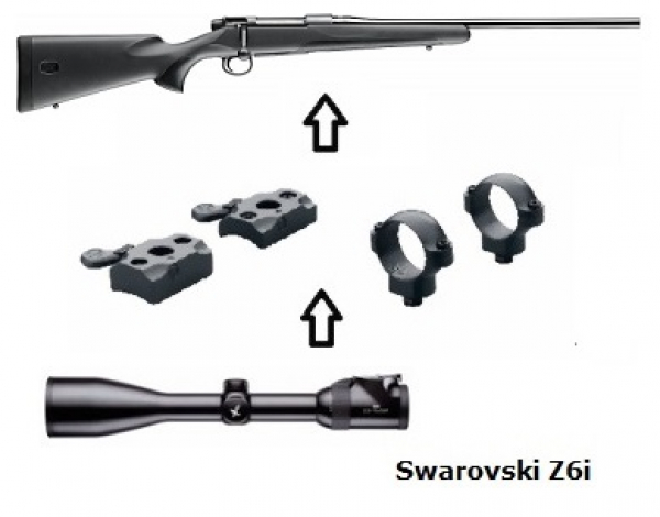 Mauser M18 + Swarovski Z6i 2,5-15x56 + Montage + ... Komplettpaket