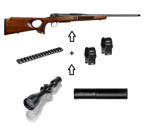 Heym SR30 Ranger-T + ZF Steiner + ... - Power Pacs - Komplettpaket