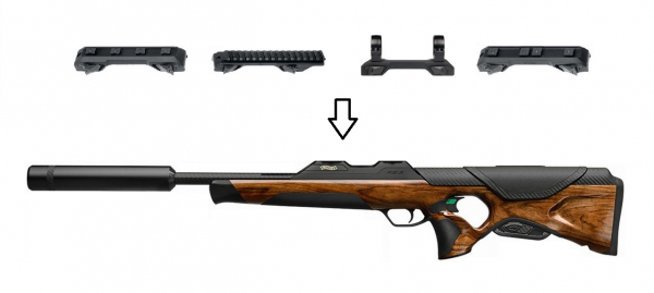 Walther RS3 Heritage Fourstar inkl. Schalldämpfer - Repetierbüchse